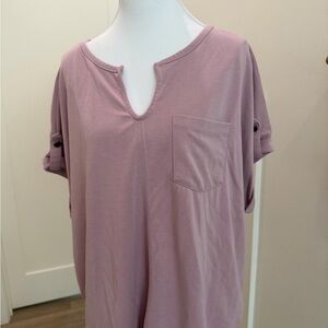 Cable & Gauge Mauve Top